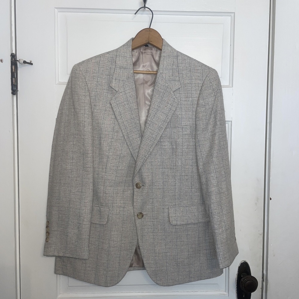 Joe Namath Signature Collection 40S Light Tone‎ Gray Summer Jacket